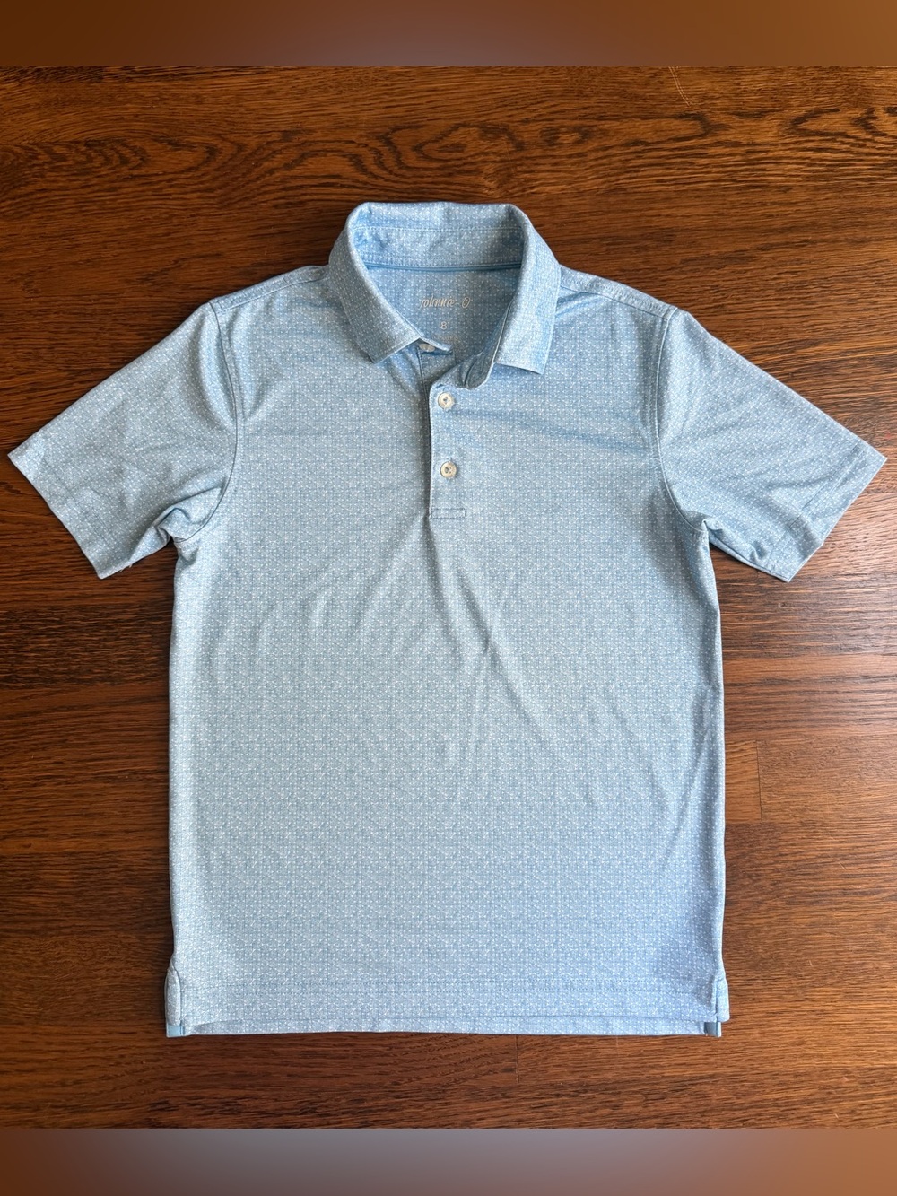 Johnnie-O light blue performance polo size 8